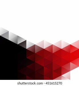 Red Grid Mosaic Background, Creative Design Templates