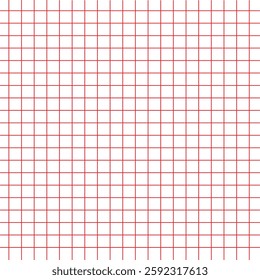 Red grid pattern background. Grid templates isolated on white background. Square grid lines black background - stock vector in eps 10.