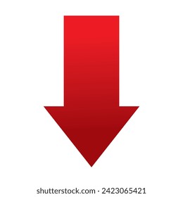 Red growing up 3d large arrow sign isolated on white background. Inflation Bar chart. Graph. Rising price. Finance and Economy. Market volatility. Financial planning and market. Global crisis concept