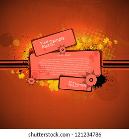Red Grunge Abstract Background with space for sample text