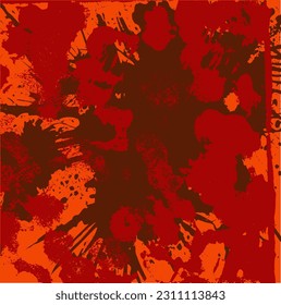 Fondo de color gris rojo. Textura abstracta en arañazos, escaramuzas. Ilustración caótica vectorial