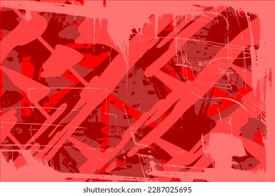 Red grunge background abstract vector