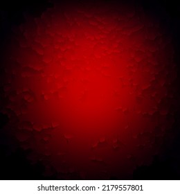 Red Grunge Background with the Old Cracked Wall
