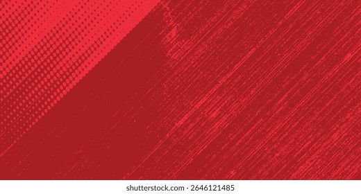Red grunge background. Grunge pattern. Vector modern sport art