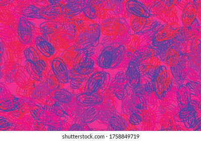 Red grunge background. Seamless abstract texture. A chaotic repeating pattern. Pop art handmade