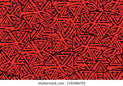 Fondo de color gris rojo. Una textura abstracta sin inconvenientes. Un patrón repetido caótico. Arte pop artesanal