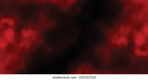 Red grunge background with space for text, abstract Watercolor red grunge background painting, red cement wall with dark texture background, old textured black and red hand painted grunge background