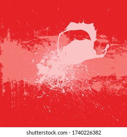Red Grunge Background Texture Abstract