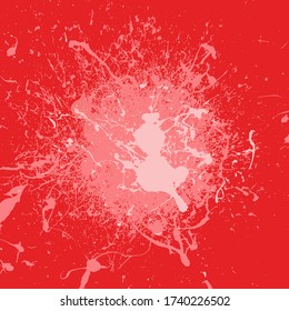 Red Grunge Background Texture Abstract