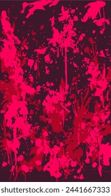 Roter Grunge-Hintergrund. Die Textur von Flecken, Flecken, Farbstreifen