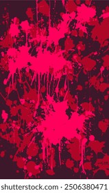 Roter brüchiger Hintergrund. Die Textur von Flecken, Flecken, Farbstreifen