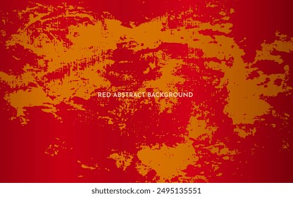 Red grunge background vector. Beautiful grunge red art abstract background. With free space for text.