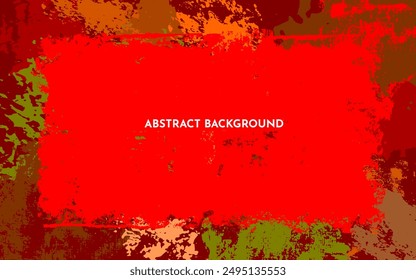 Red grunge background vector. Beautiful grunge red art abstract background. With free space for text.