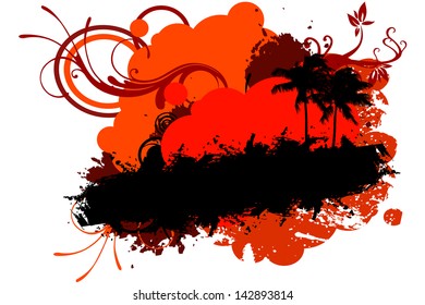 Red Grunge Banner