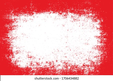 Borde de gris rojo. Textura vectorial de grano grueso