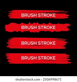 RED Grunge brush strokes bundle brush stroke VECTOR