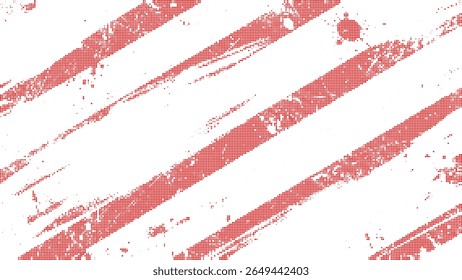 Vector de trazo de pincel diagonal rojo grunge para póster artístico y diseño de fondo moderno, póster grunge, arte moderno, textura de trazo de pincel.