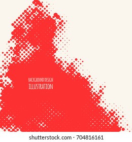 Red Grunge Effect. Overlay Distress Dirty Grain. Color Vector Texture