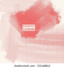 Red Grunge Effect. Overlay Distress Dirty Grain. Color Vector Texture