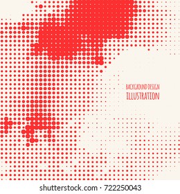 Red Grunge Effect. Overlay Distress Dirty Grain. Color Vector Texture