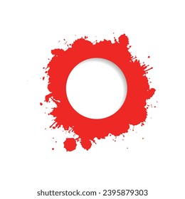 Red grunge frame vector file