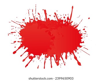 Banner salpicado de pintura de grunge rojo.