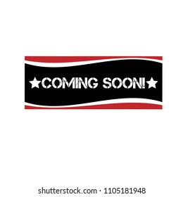 Red grunge rubber stamp with word coming soon inside,vector illustration