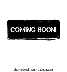 Red grunge rubber stamp with word coming soon inside,vector illustration