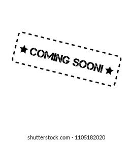 Red grunge rubber stamp with word coming soon inside,vector illustration