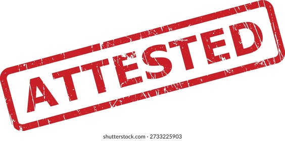 Red grunge stamp displaying 