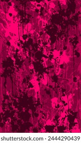 Roter Grunge-Stil Hintergrund. Vektorgrafik Textur der Farbe, Streifen, Flecken