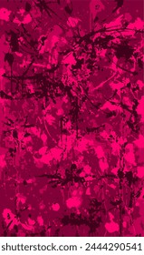 Fondo de estilo grunge rojo. Vector textura de pintura, rayas, manchas