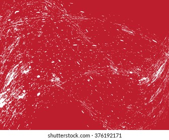 Red grunge texture. Abstract texture - old scratched wall in a red color. EPS 10