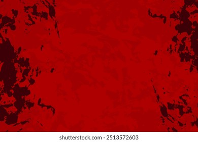 Red grunge texture background. Distressed stained grungy backdrop. Red dirty horror Halloween background