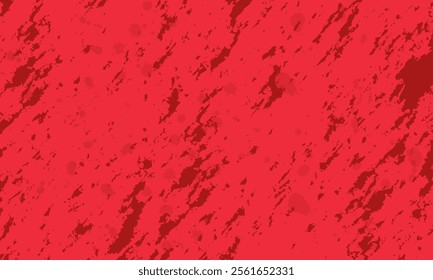 Red grunge texture. Distress urban used texture. Brushed paint cover. Renovate wall scratched backdrop. Empty aging design element. EPS10 vector