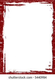 Red Grunged Border -  Highly Detailed vector grunge graphic.