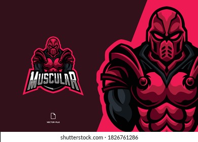 ilustración del logo de la mascota de caza de la guardia roja