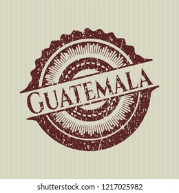 Red Guatemala distressed rubber texture
