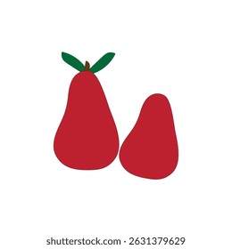 red guava fruit image vector illustration of fresh red guava fruit image delicious and sweet