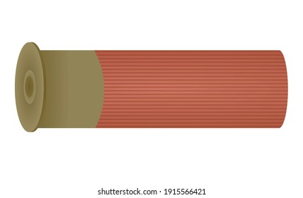 Una bala roja. ilustración vectorial