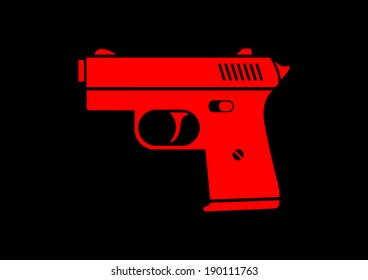 Red gun icon