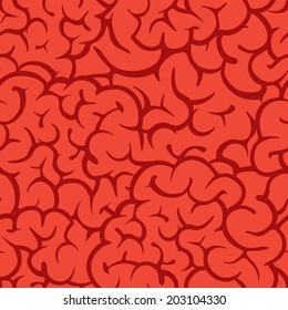 "Red guts" seamless vector pattern