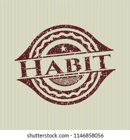 Red Habit distressed rubber grunge texture seal