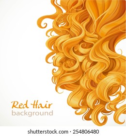 Red hair background