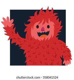 Red hair of yeti