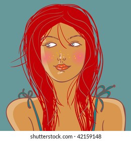 Red haired girl