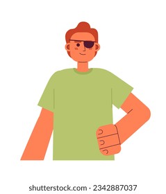 Blindfolded Man Vector Art & Graphics