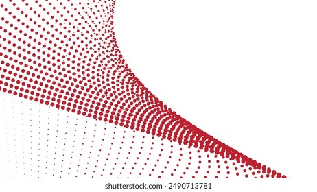Red halftone abstract background for backdrop or presentation