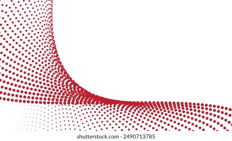 Red halftone abstract background for backdrop or presentation