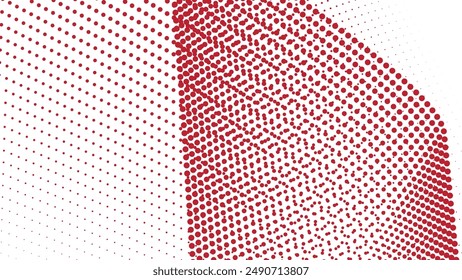 Red halftone abstract background for backdrop or presentation